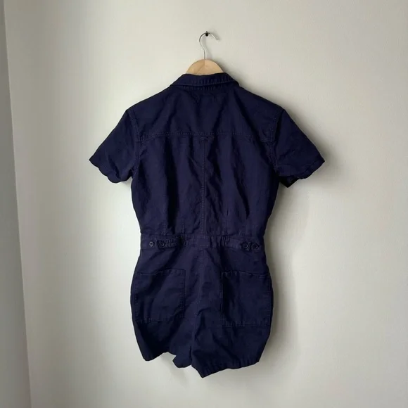 Outerknown S.E.A. Shortall blue Jumpsuit linen cotton blend - Picture 3 of 10